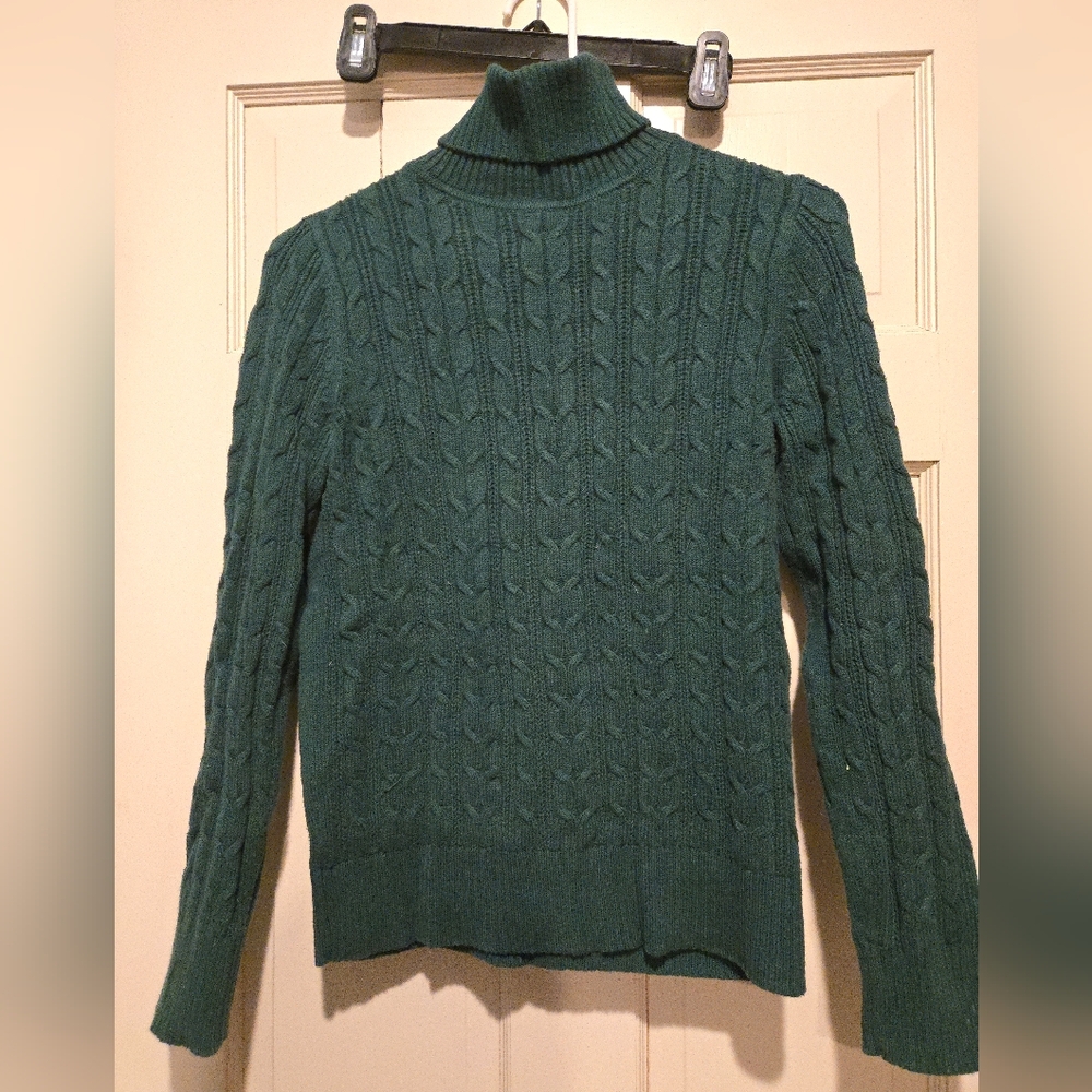 St. John's Bay Forest Green Knit Sweater